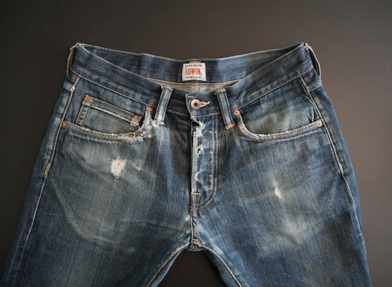 Robin Denim | Edwin ED-55, repaired by @sashikodenim